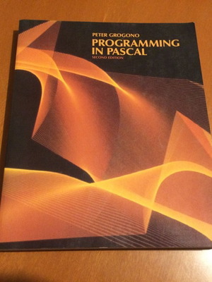 Programming in Pascal book used, 1984, Peter Grogono