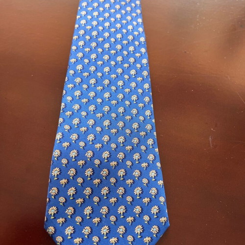 Ferragamo tie like new blue