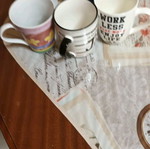 Cup rack for cabinet used