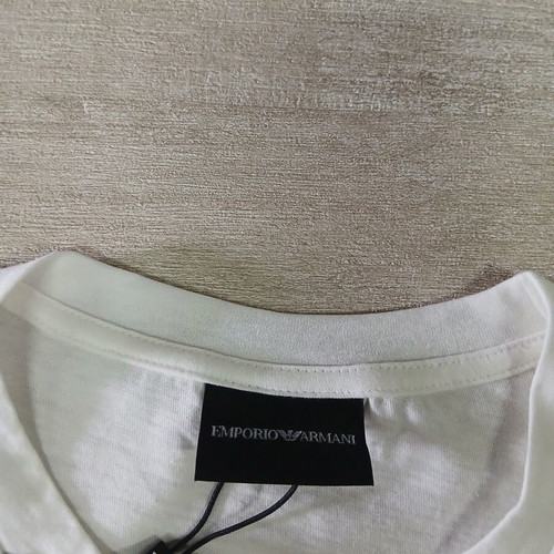 Emporio Armani men's white T-shirt, size M