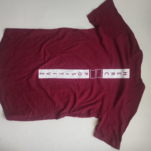 Herc T-shirt Large like new, burgundy