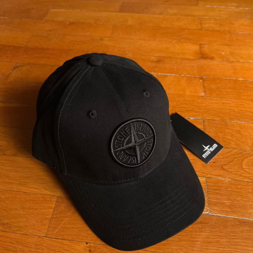 Stone Island cap new with black logo, unworn