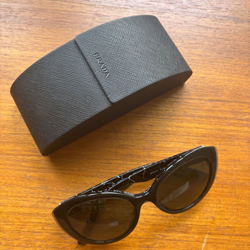 Prada Cat Eye Sunglasses Marble Effect Like New with Case
