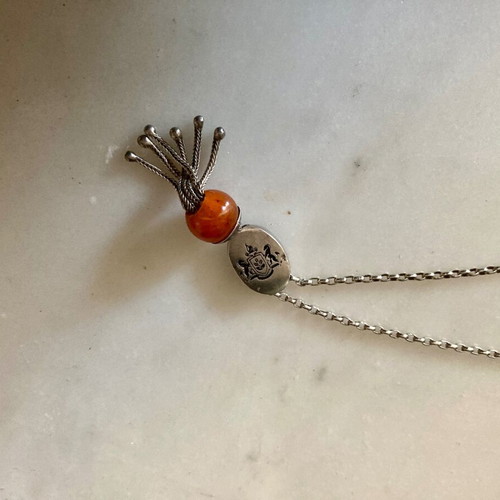 Silver worry beads used with 925 silver beads