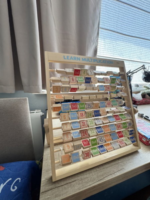 Wooden Multiplication Abacus new