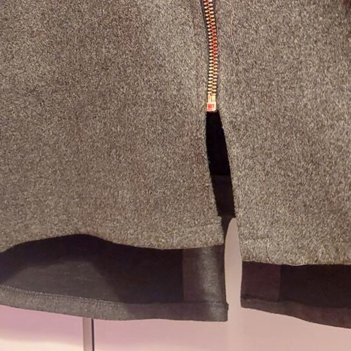Light Jacket with Zipper and Hood used, gray, size 4XL