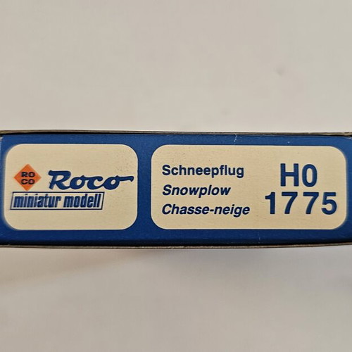 Roco HO 1775 Snowplow 1:87 scale model, like new, unassembled