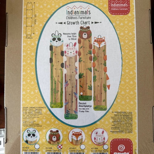 Svoora Indiananimals growth chart for children new