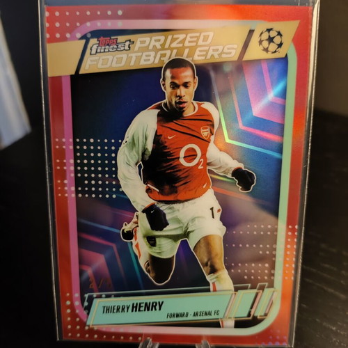 Thierry Henry Prized Footballers Topps Finest UCC 2025-26 card like new