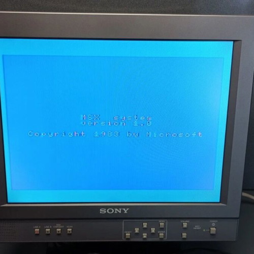 Sony Hit Bit HB 75 MSX Home Computer used with Hudson Soft Mahjong Cassette