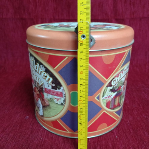 Christmas metal box used