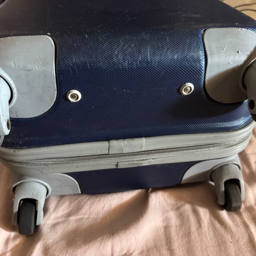 Delsey Paris Hand Luggage suitcase used, dark blue, 52x30x21 cm