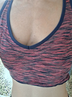 Sports bra medium size σαν καινούργιο, μπλε και ροζ