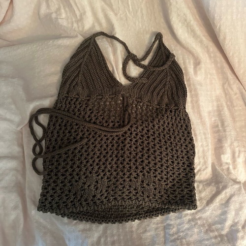 Womens top like new, one size, brown