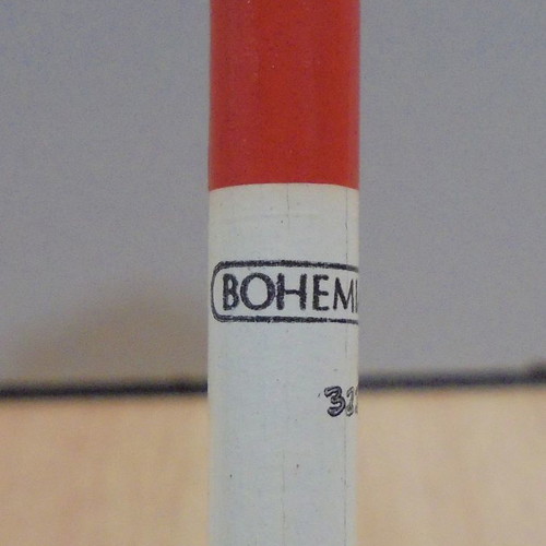 Bohemia Works old wooden pencil with airplanes new