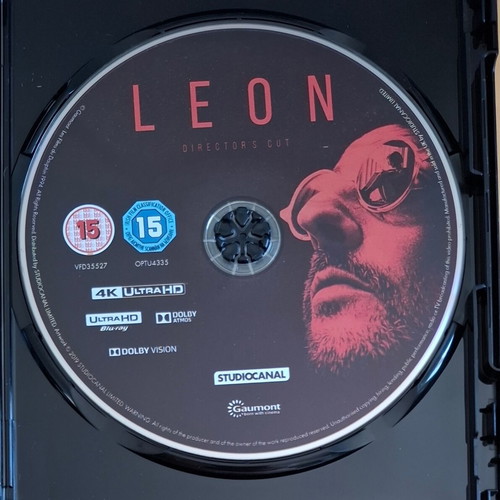 Leon Director's Cut 4K Ultra HD Blu-Ray like new with English subtitles