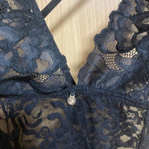 Med summer babydoll with black lace, size S