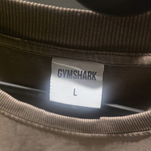 Gymshark Collegiate Washed Sportshirt, L, Soft Brown