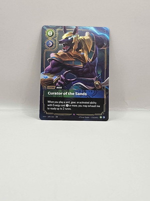 League of Legends Riftbound Vendetta Nasus card, like new, rare V.1