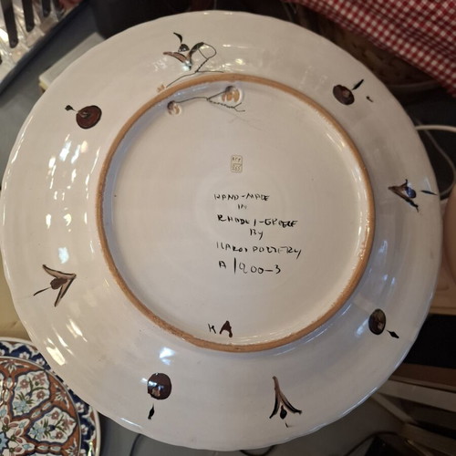 Ikaros Rhodes Decorative Plate φ34 Like New
