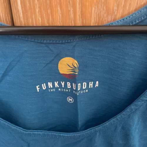 Funky Buddha sleeveless top blue used, size M
