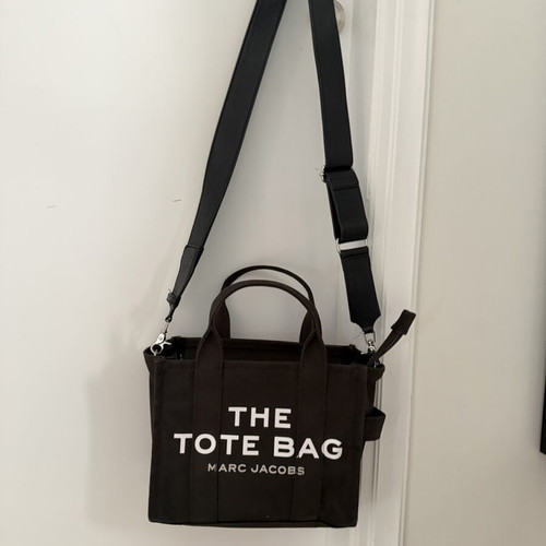 Marc Jacobs The Tote Bag Mini black canvas like new crossbody