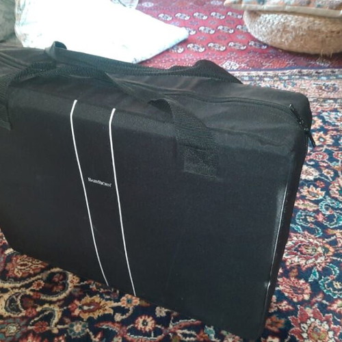 BabyBjorn travel crib used with carrying bag