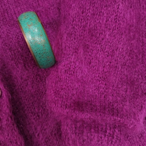Hand Knitted Women's Cardigan Mohair New, Size S-M-L Oversize