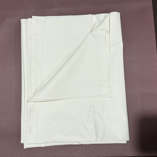 Hotel bed sheets 160x260 white 50% cotton 50% polyester set of 5 new