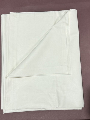 Hotel bed sheets 160x260 white 50% cotton 50% polyester set of 5 new