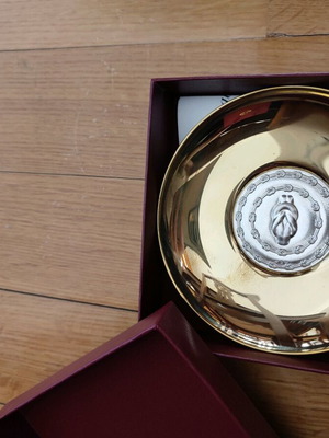 Ασημένιο διακοσμητικό πιάτο Ilias Lalaounis καινούργιο