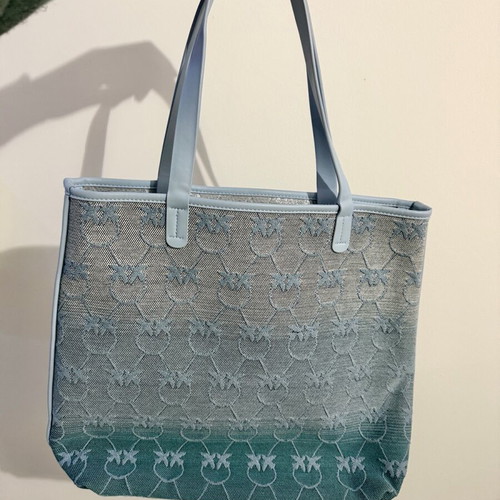 Pinko Logomania shoulder bag blue like new