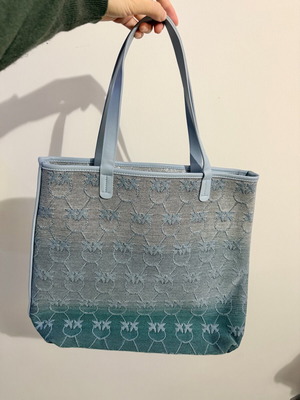 Pinko Logomania shoulder bag blue like new