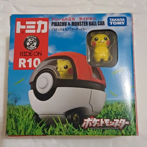 Dream Tomica Ride On R10 Pikachu & Monster Ball Car Pokemon new