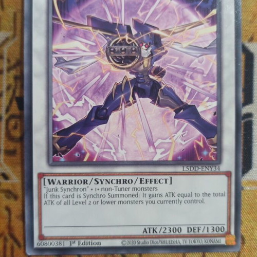 Junk Warrior Synchro Monster card like new