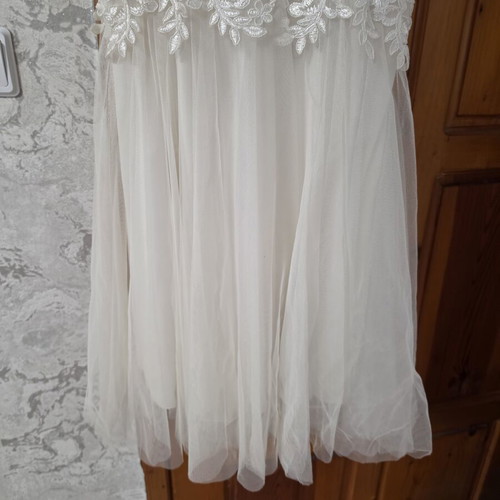 Evening dress new, white, sizes S and M