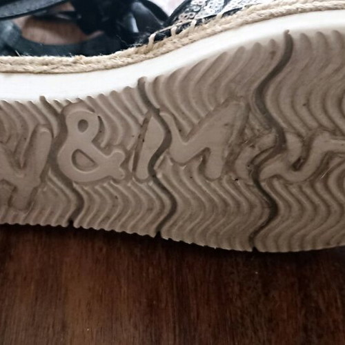 Espadrilles Joy & Mario 38 like new, black, beige, embroidered with sequins