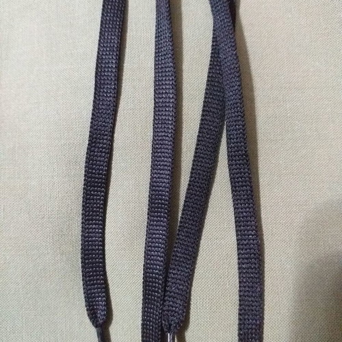 Black flat shoelaces new, pack of 7 pairs, 90 cm length