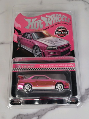 Hot Wheels Skyline GT-R BNR34 Pink RLC New