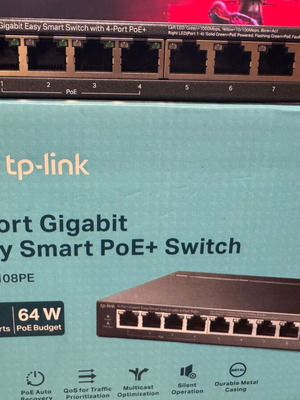TP-Link TL-SG108PE v5 8-port Gigabit PoE+ switch