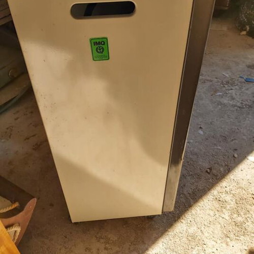 Gas heater used, works with gas bottle
