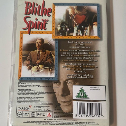 Blithe Spirit DVD like new with English subtitles