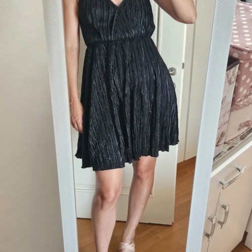 Pull & Bear black shiny dress, size Small