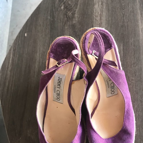 Jimmy Choo platforms used, size 36, purple