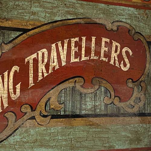 Brooks Ring Traveller Vintage Διαφημιστική Ξύλινη Ζωγραφική Σαν Καινούργιο