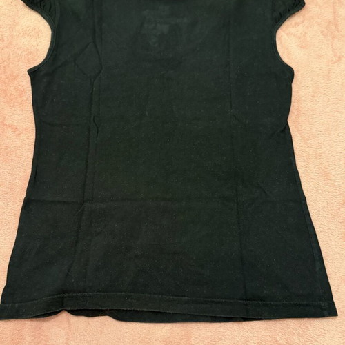 Attrattivo cotton t-shirt used, size S, black with white print