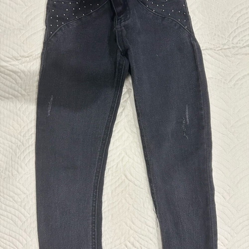 Mayoral skinny jeans for girl 6 years like new, gray black