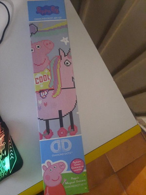 Peppa Pig Diamond Painting kit with unicorn, new