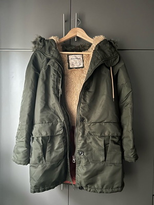Pull&Bear jacket used, green, size M