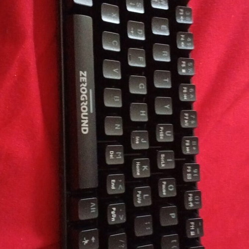 ZeroGround wired keyboard with RGB lights like new